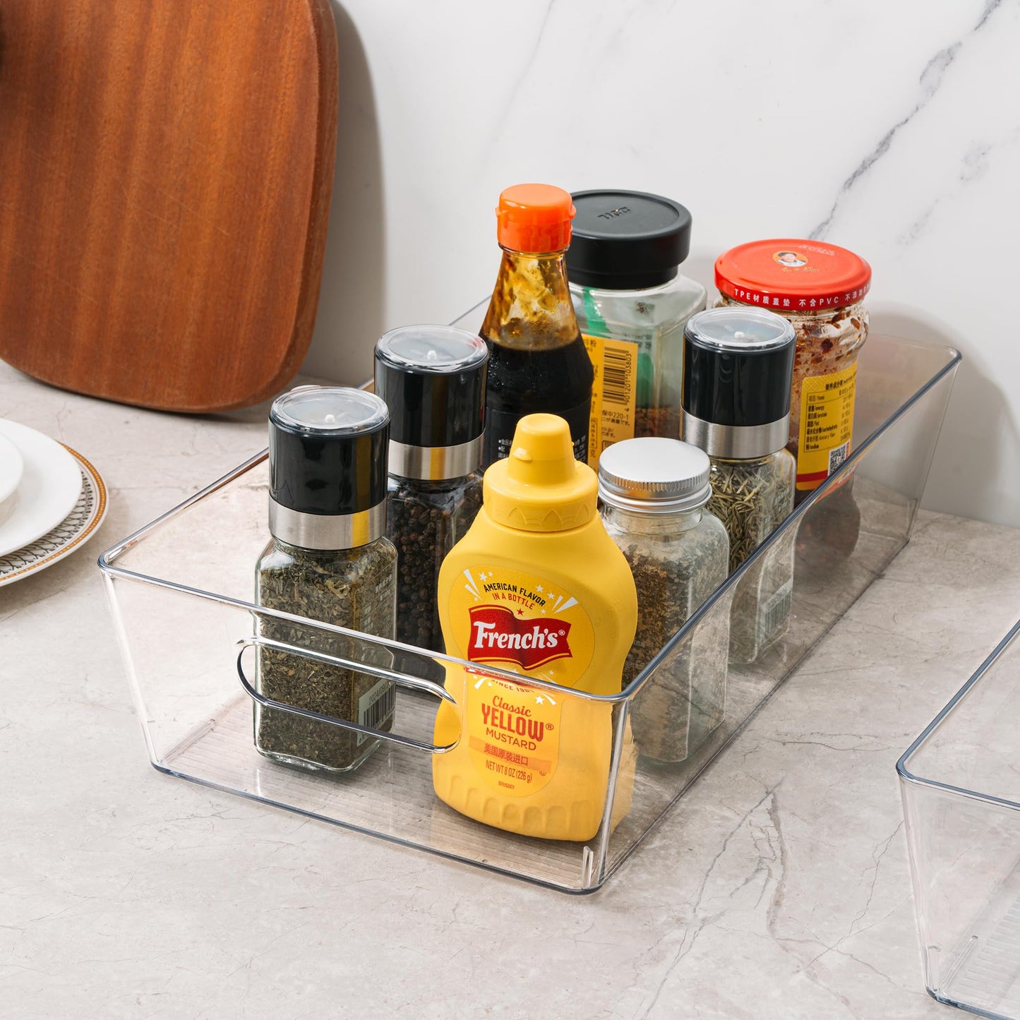 Clear Storage Bins for Home Organization - 6 Pack