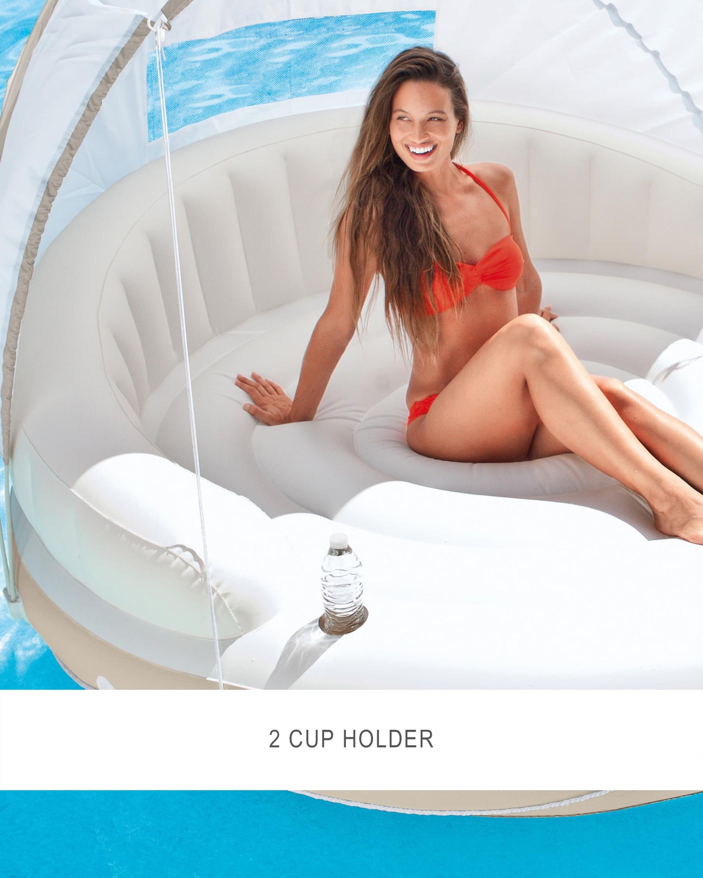 Intex Inflatable Canopy Island Pool Float