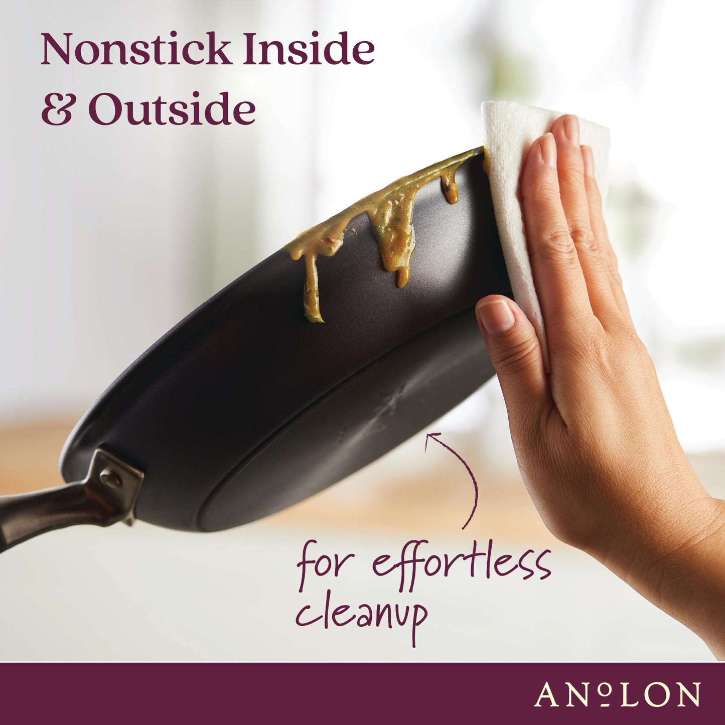 Anolon Hard-Anodized Nonstick Skillet Set, 2-Piece