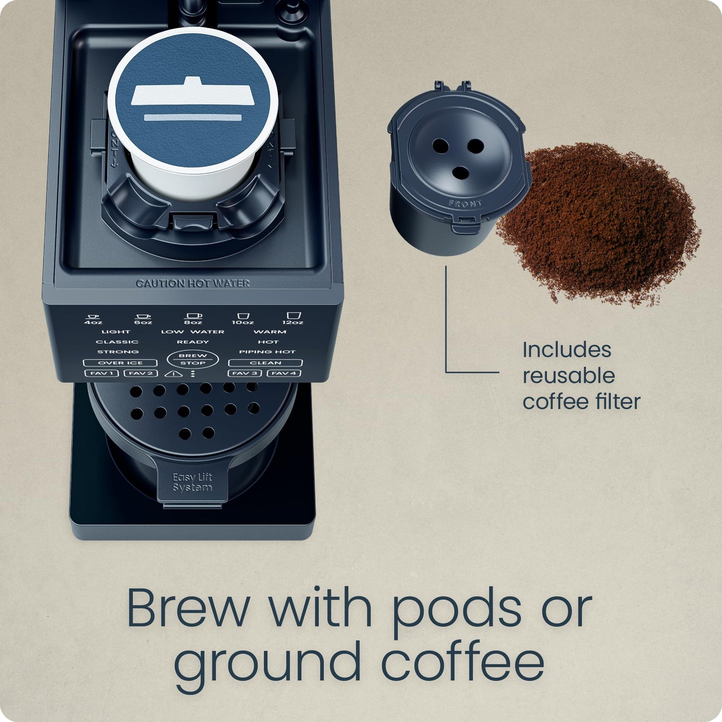 Chefman Single Serve Coffee Maker with Iced Function