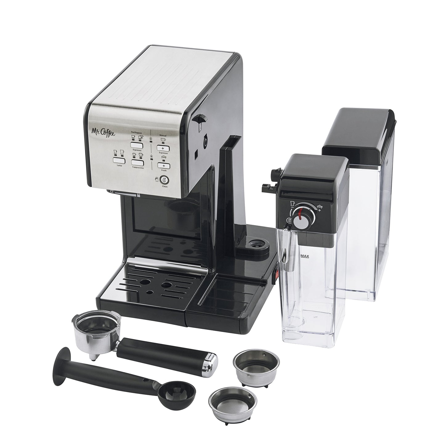 Mr. Coffee Programmable Espresso Machine with Frother