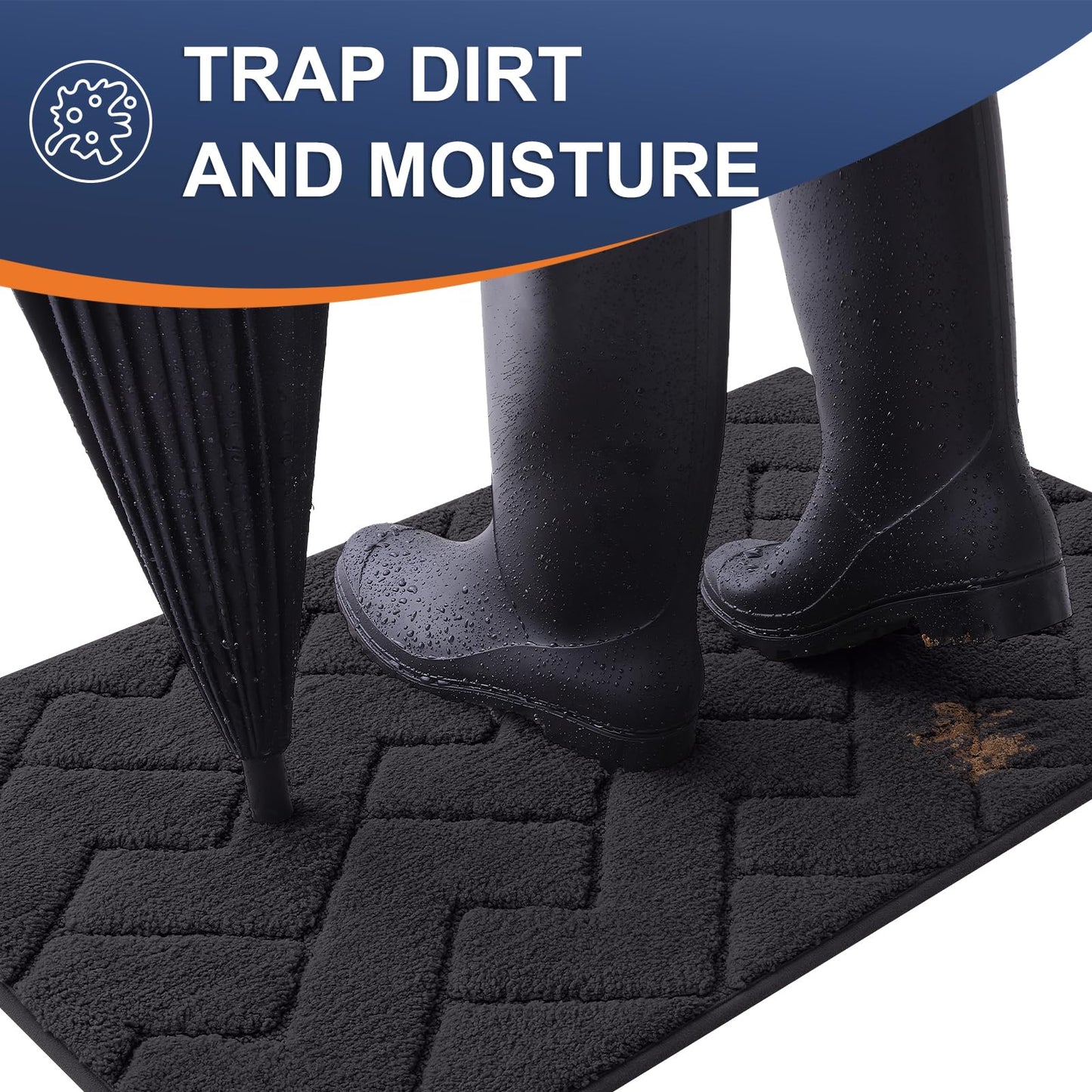 Indoor Door Mat - Dirt Resistant & Non-Slip