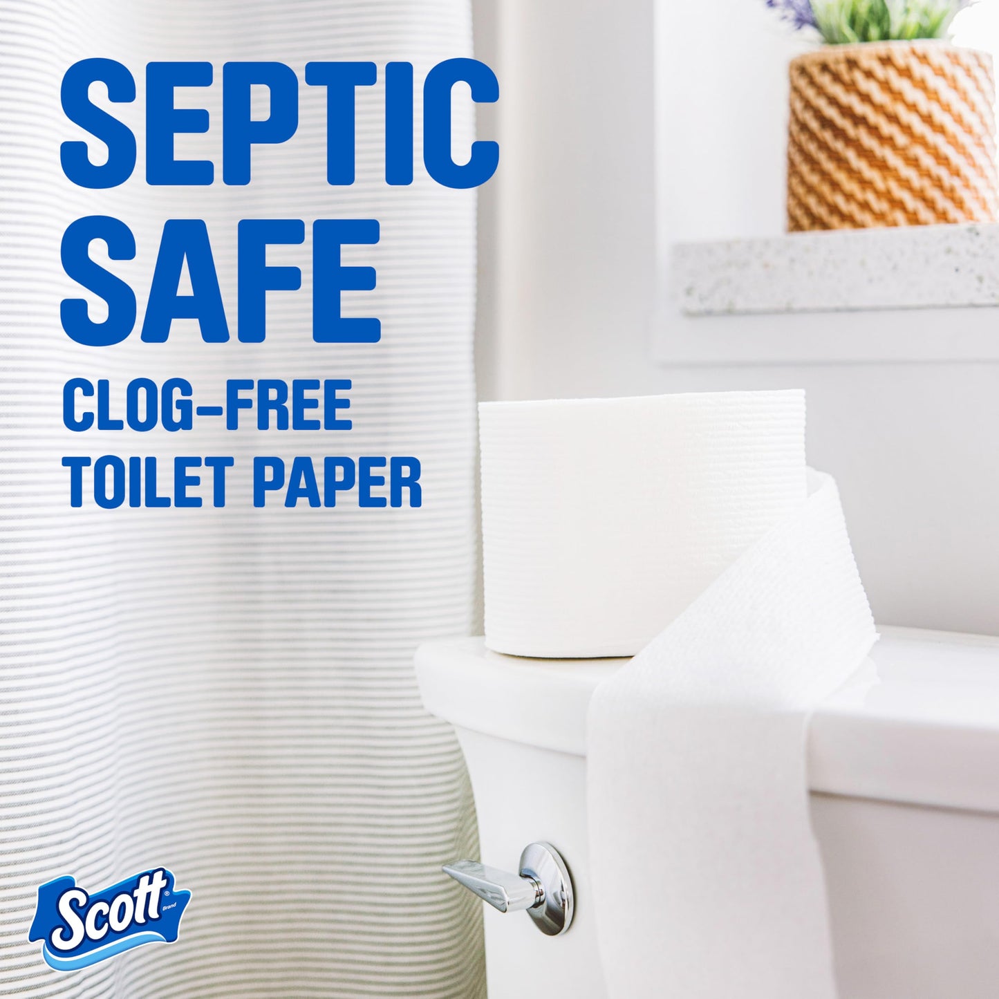 Scott ComfortPlus Toilet Paper, 12 Double Rolls