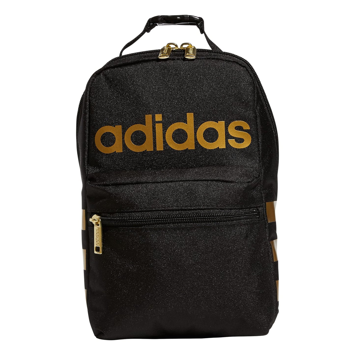 adidas Insulated School Lunch Bag, Black/Gold