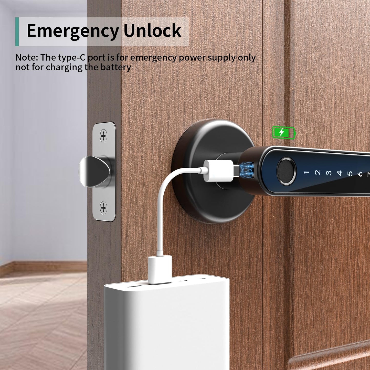 IRONZON Biometric Fingerprint Door Lock with Keypad