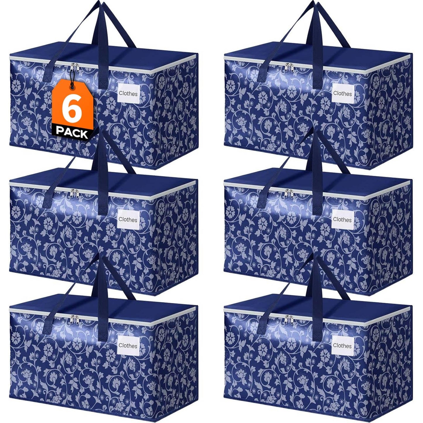 88L Heavy Duty Moving Bags 6-Pack