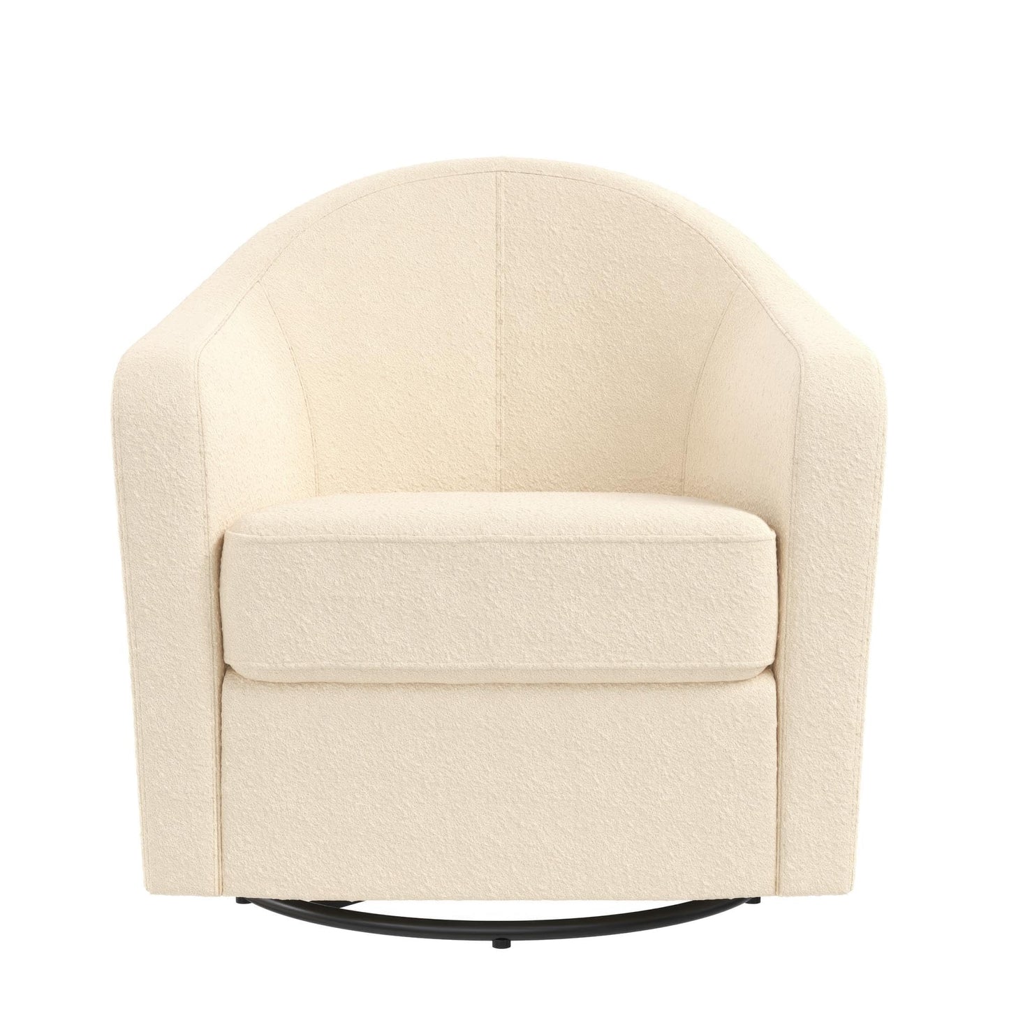 DHP Swivel Curved Accent Chair