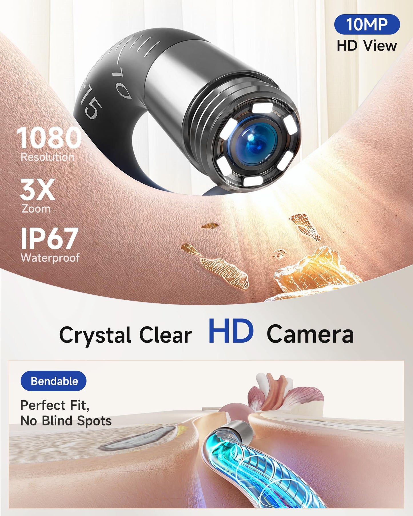 Ear Wax Removal Camera Kit with 10MP Otoscope