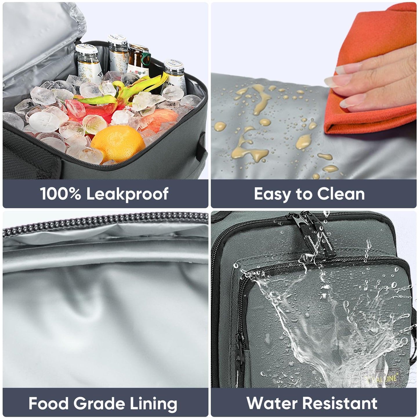 Insulated Lunch Bag with Adjustable Shoulder Strap