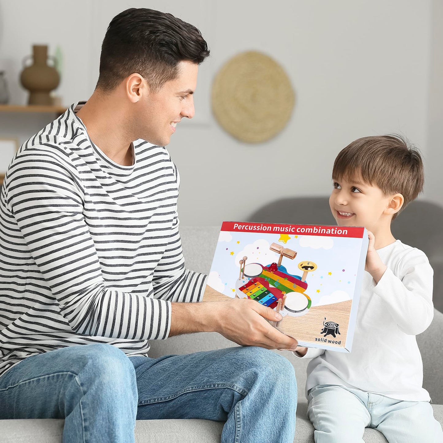 AKLOT Hand Held Drum for Kids and Adults