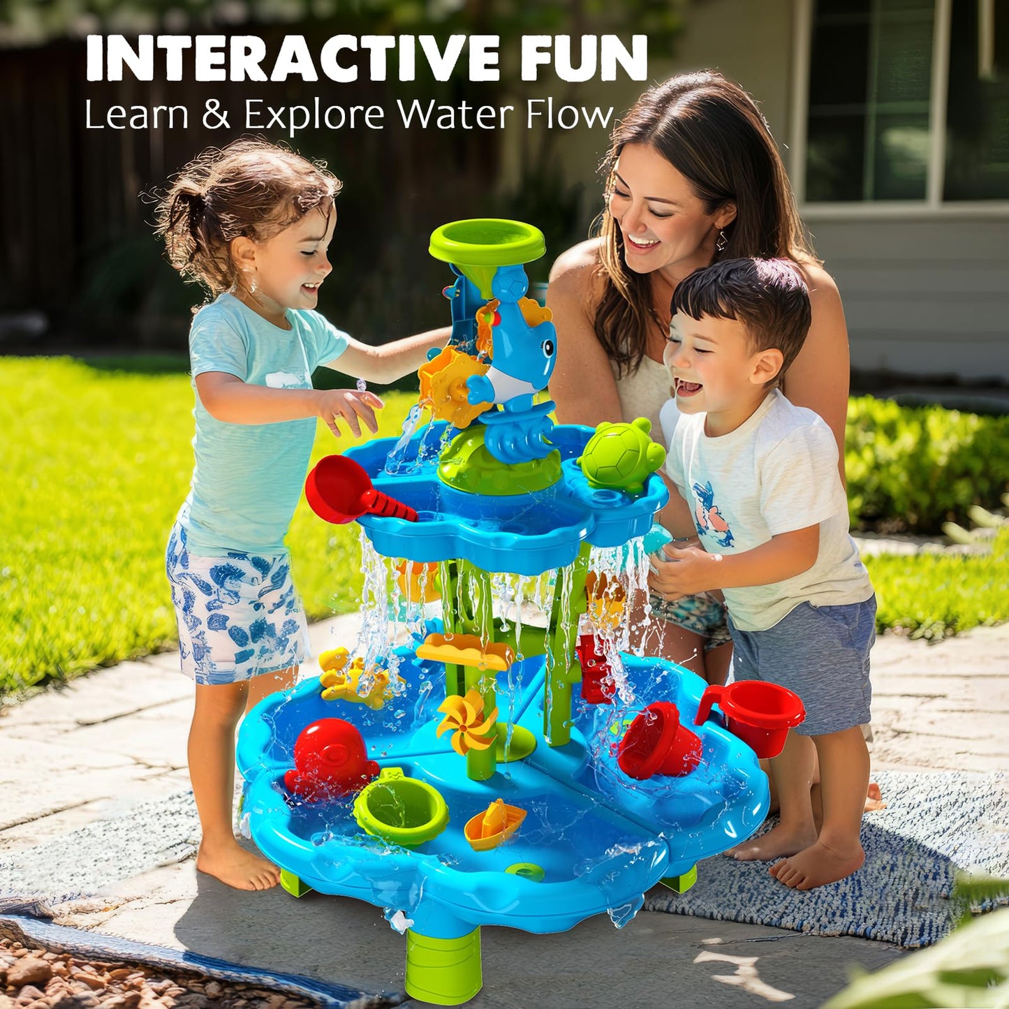 CozyBomB Water Play Table with Magnetic Fishing