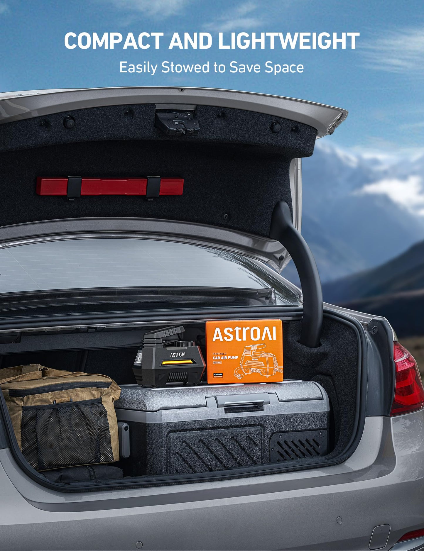 AstroAI Portable Tire Inflator with LED Light