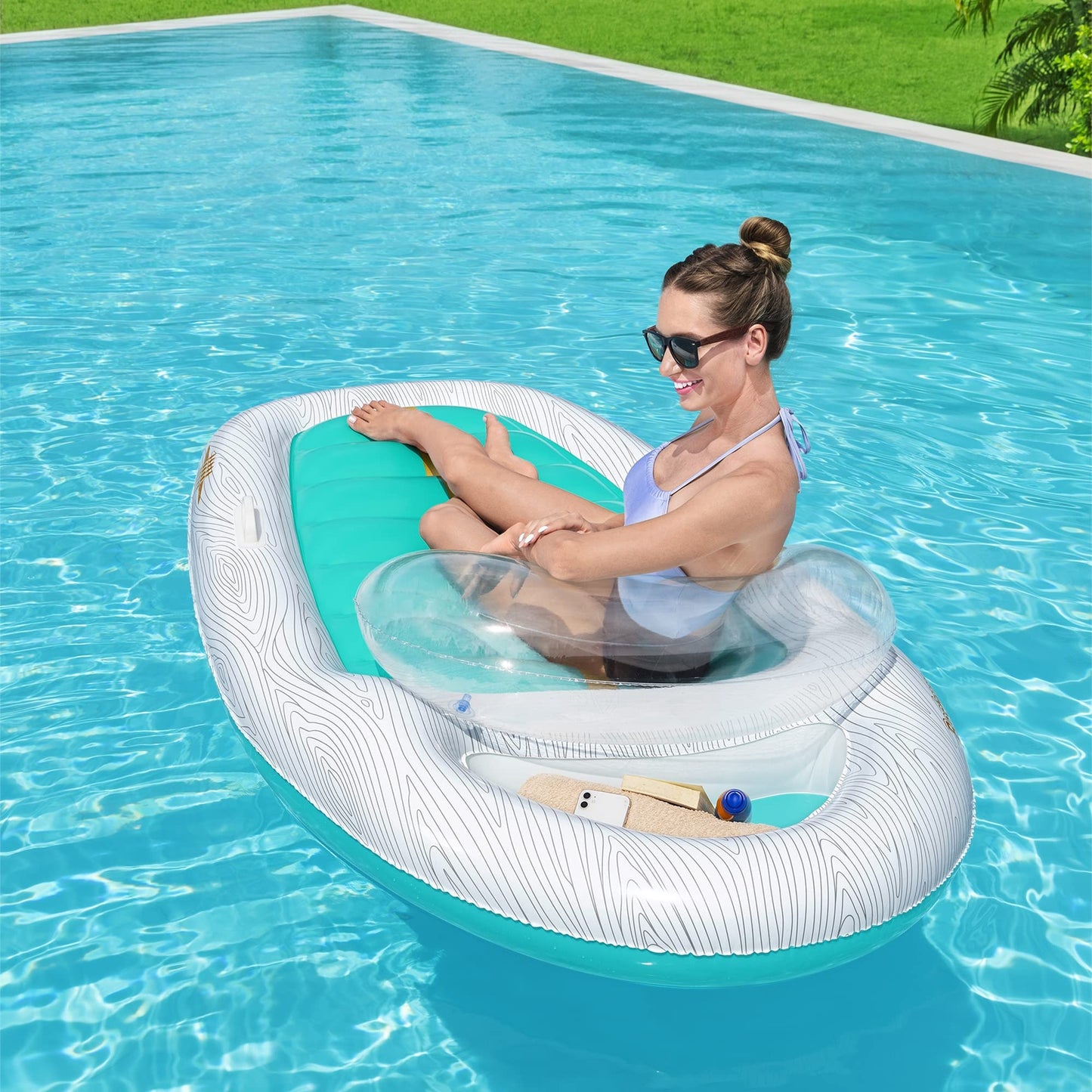 Bestway 7'1" Vacation Yacht Lounge Pool Float