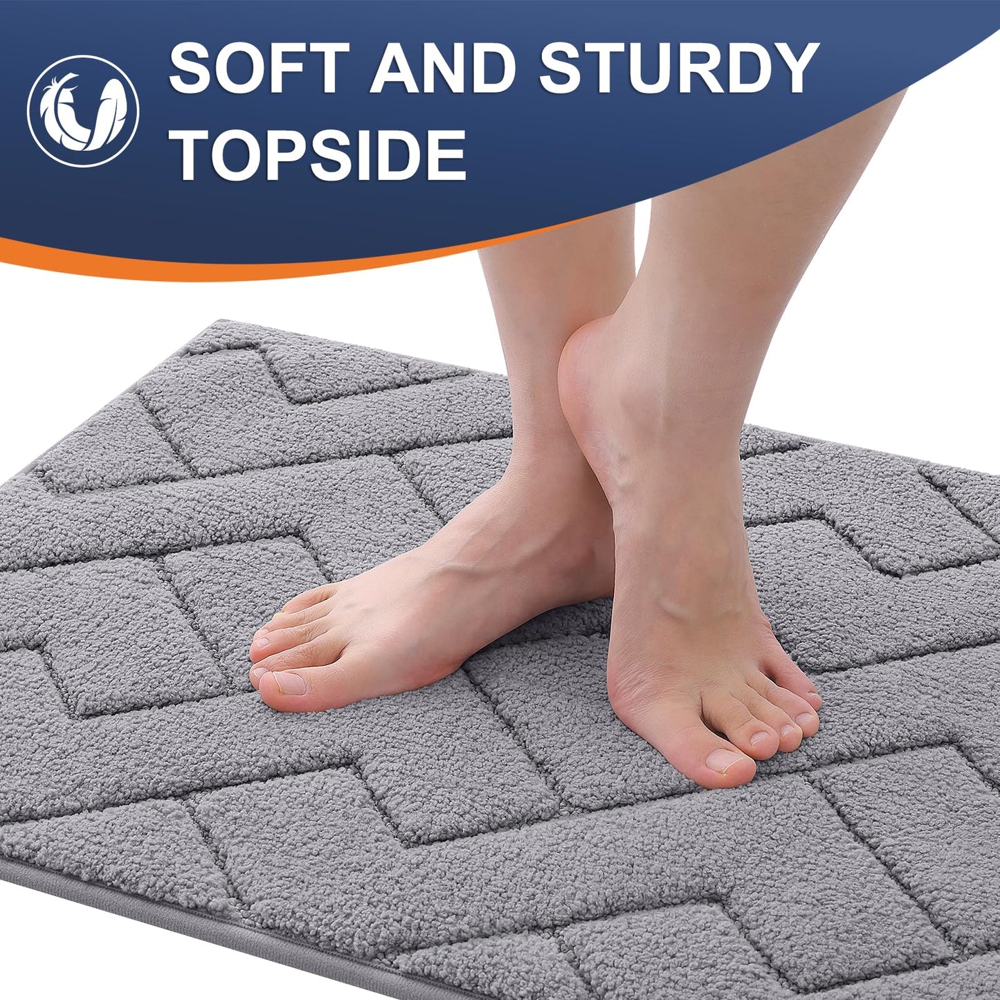 Indoor Door Mat, Dirt Resistant, Non-Slip Rubber