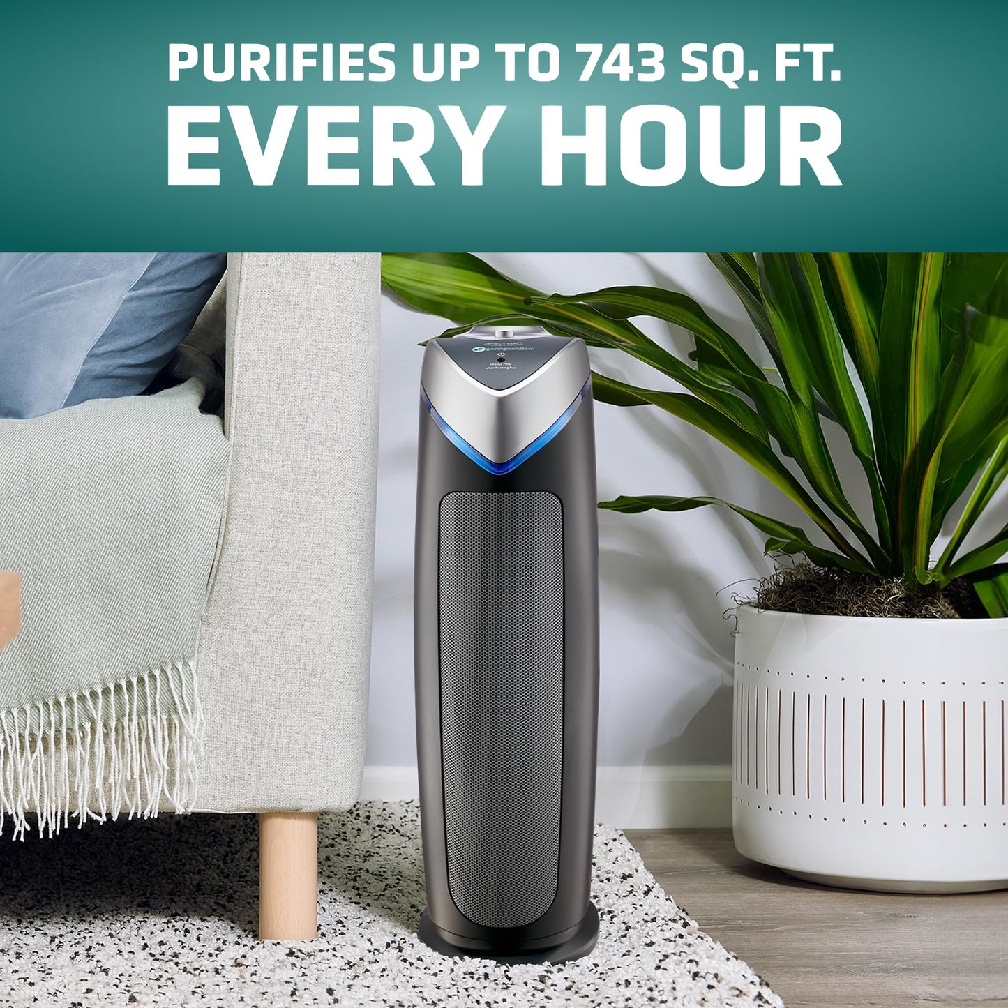 GermGuardian 4-In-1 HEPA Air Purifier for Large Rooms