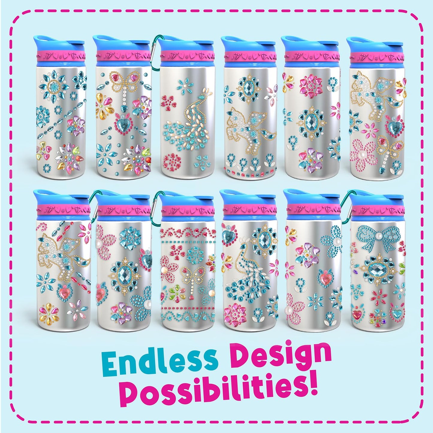 DIY Water Bottle Craft Set for Girls