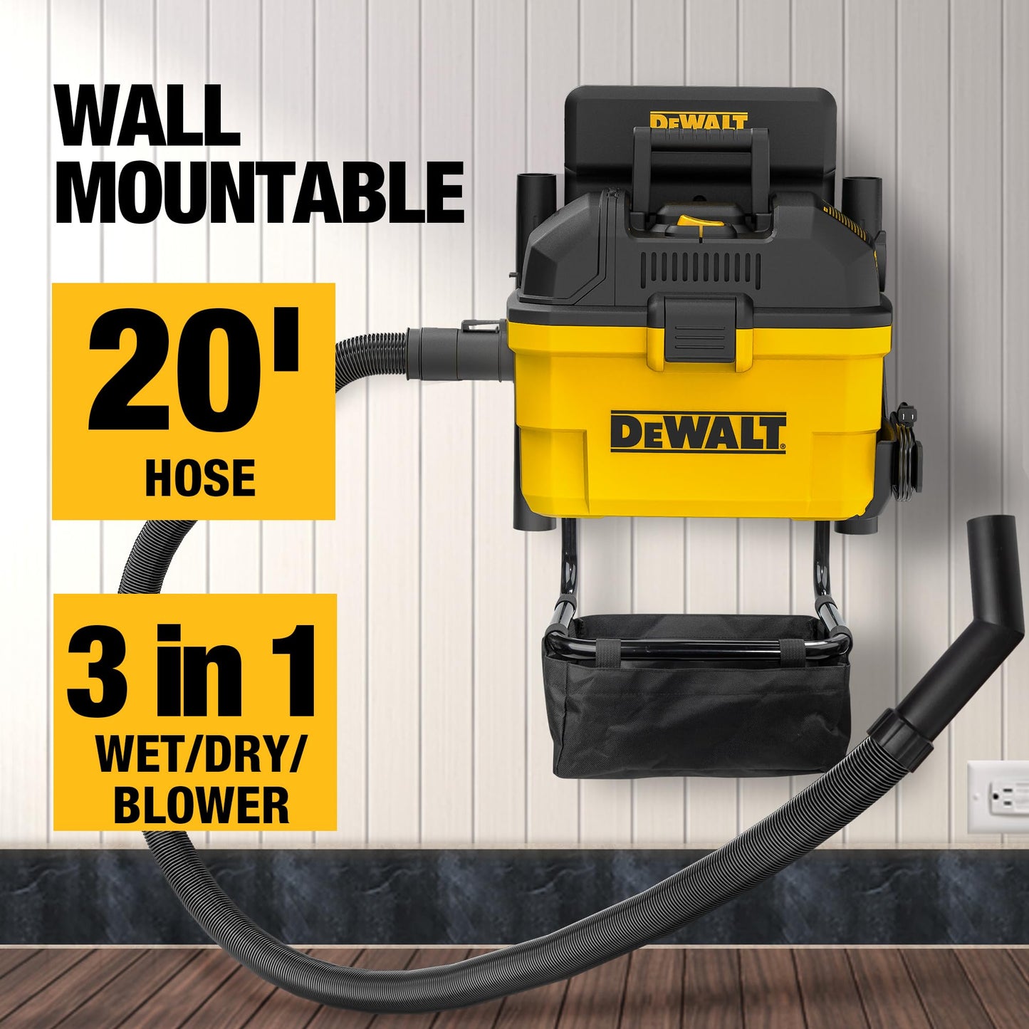 DEWALT 6 Gallon Wet Dry Vacuum Cleaner