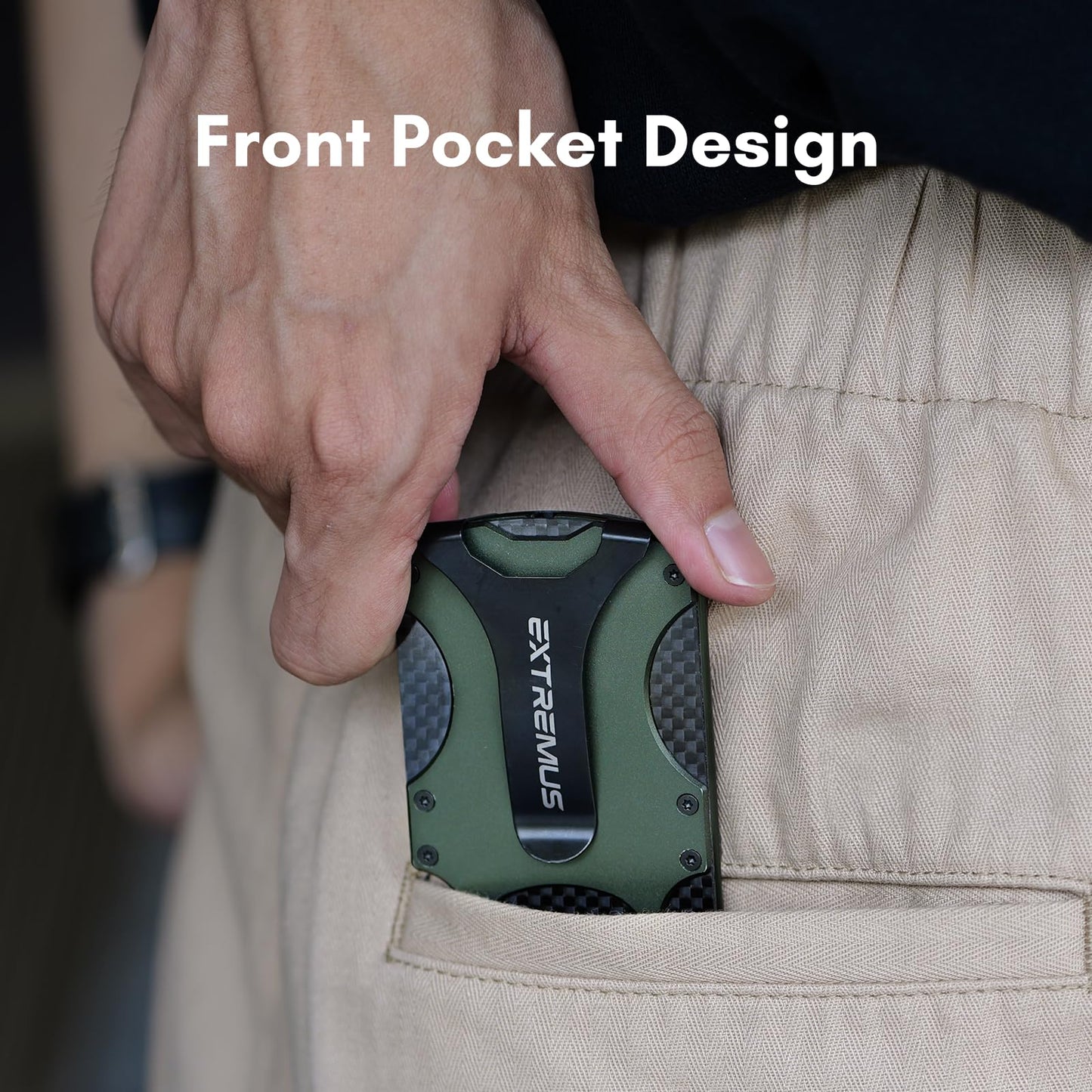Extremus Slim RFID Blocking Wallet with Money Clip