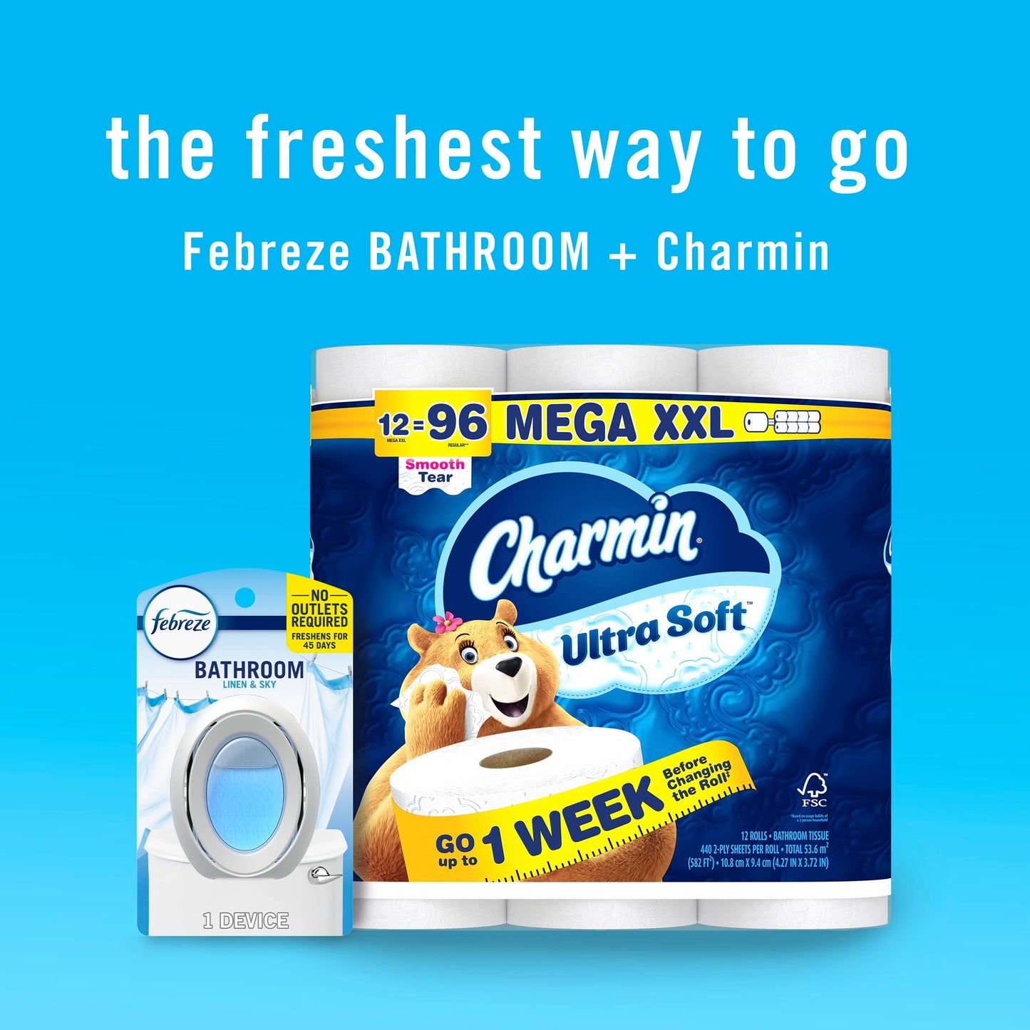 Febreze Odor-Fighting Plug-In Air Freshener, 2 Count