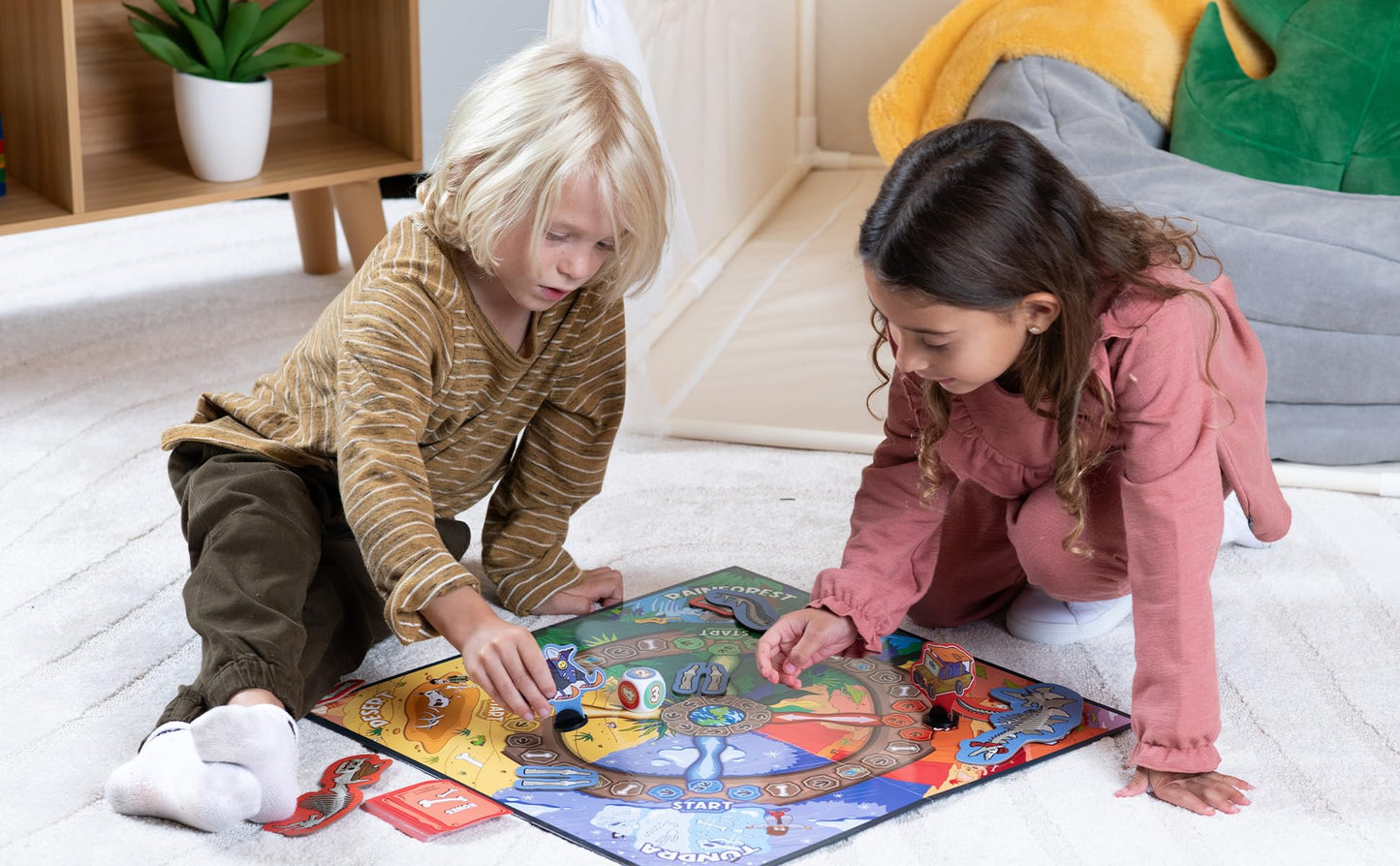 Dino Adventure Game for 2-4 Players, Ages 6+