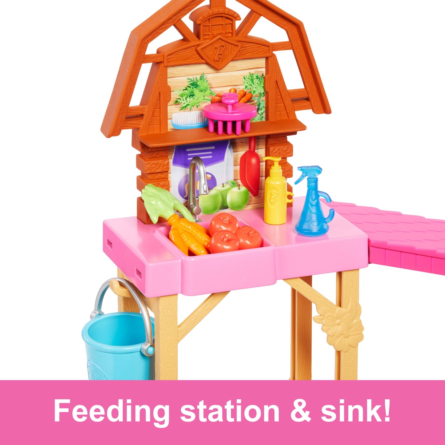 Barbie Stable Playset with Doll and Pony Accessories
