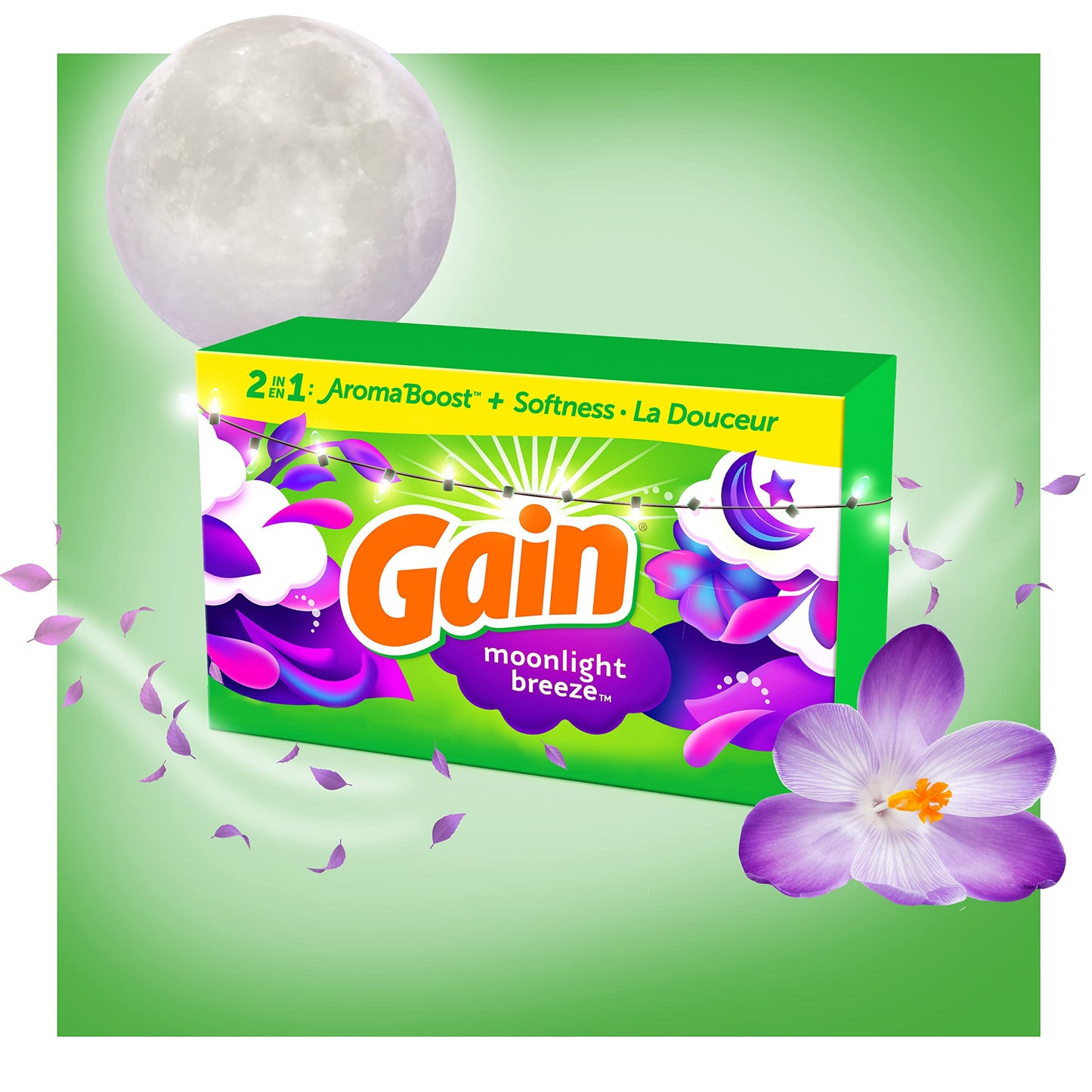 240 Count Gain Dryer Sheets Fabric Softener