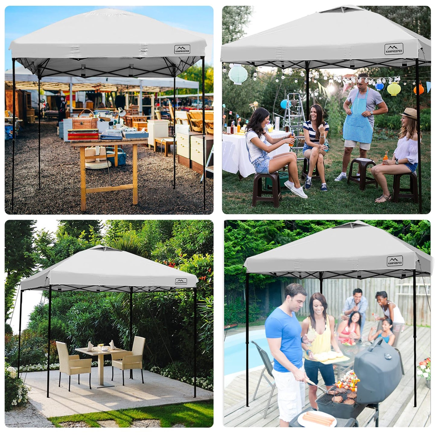 10x10 Pop Up Canopy Tent with Carry Bag