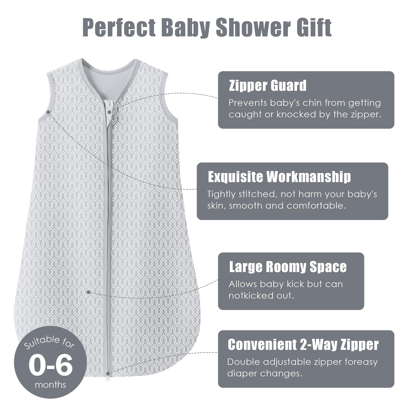 3 Pack Baby Sleep Sacks by SWEET DOLPHIN