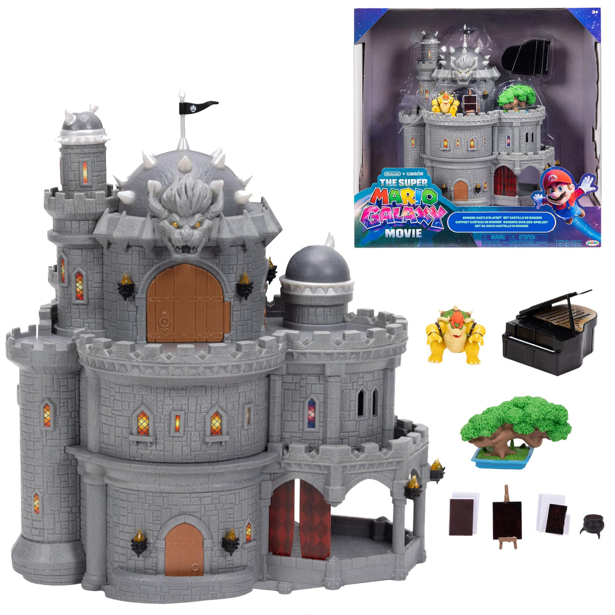Super Mario Galaxy Bowser Castle Playset with Figure