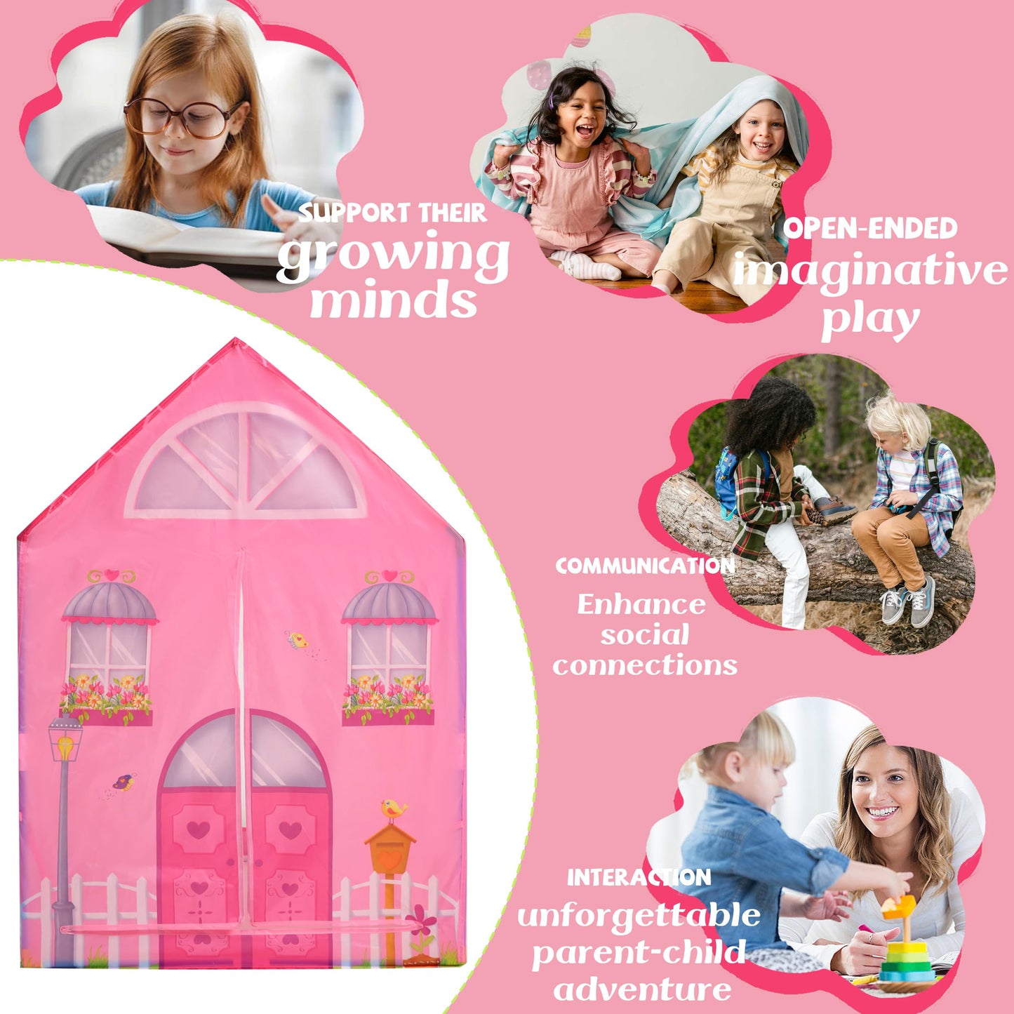 Kids Indoor Outdoor Play Tent by PLAY 10
