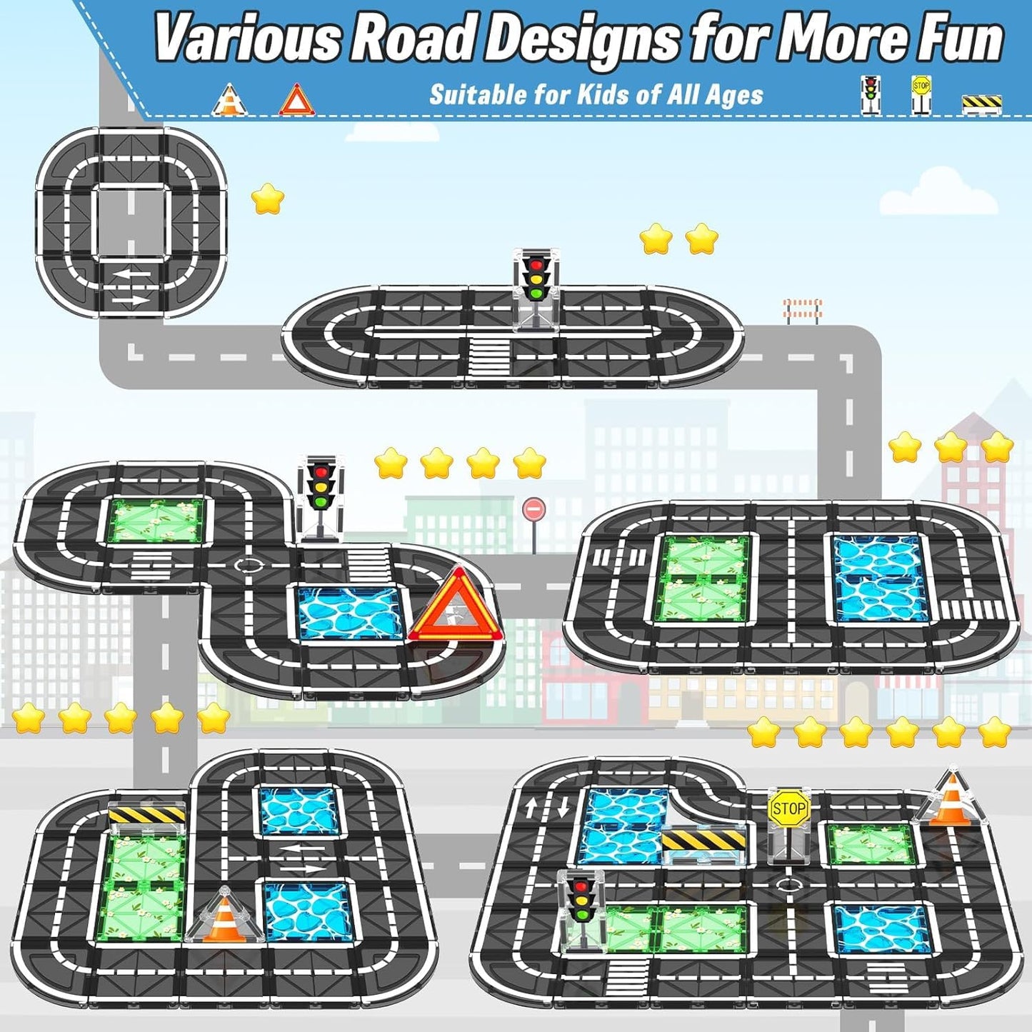 Magnetic Tiles Construction Set for Kids