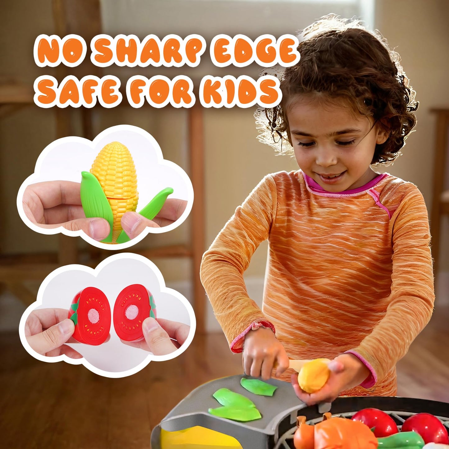Kids BBQ Grill Playset with Sound & Light