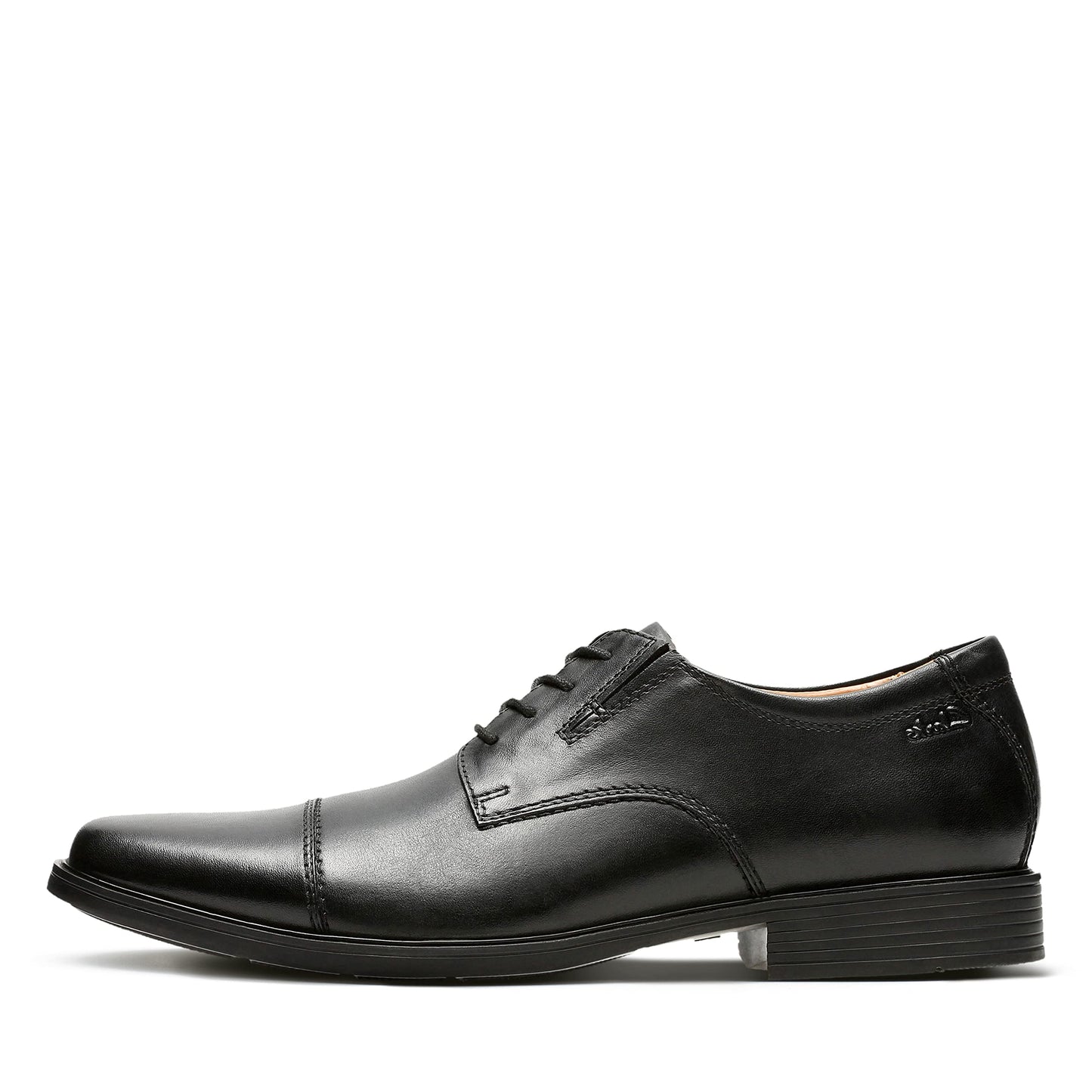 Clarks Men's Tilden Cap Oxford Shoe,Black Leather,8.5 M US