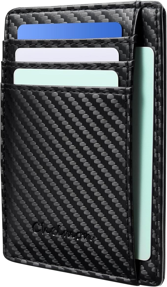 Slim RFID Blocking Minimalist Front Pocket Wallet