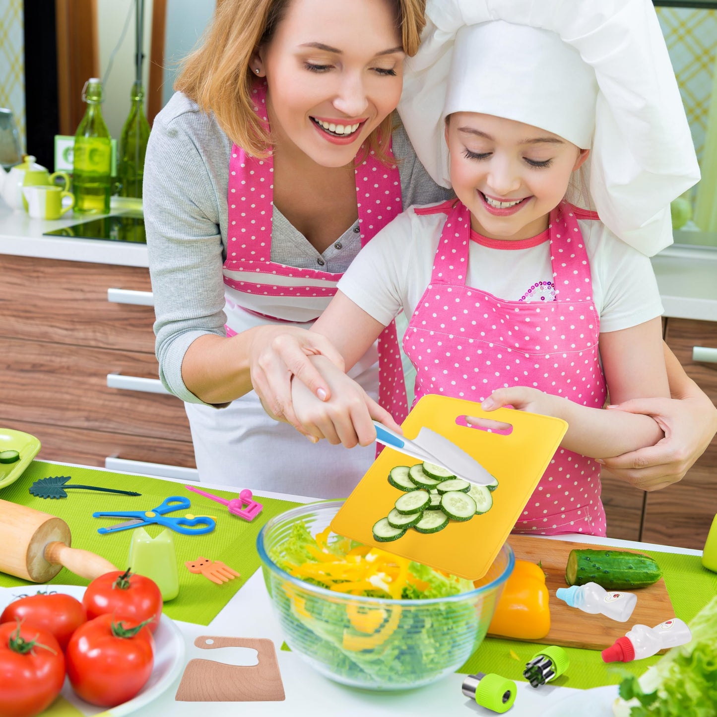 Kids 50 PCS Cooking Knife Set for Toddlers