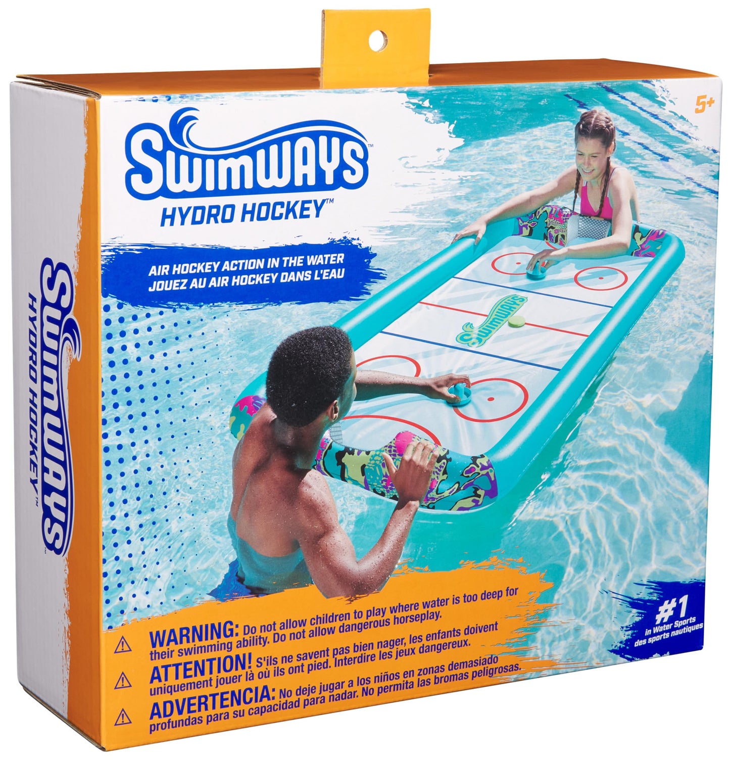 SwimWays Inflatable Water Hockey Pool Game Set