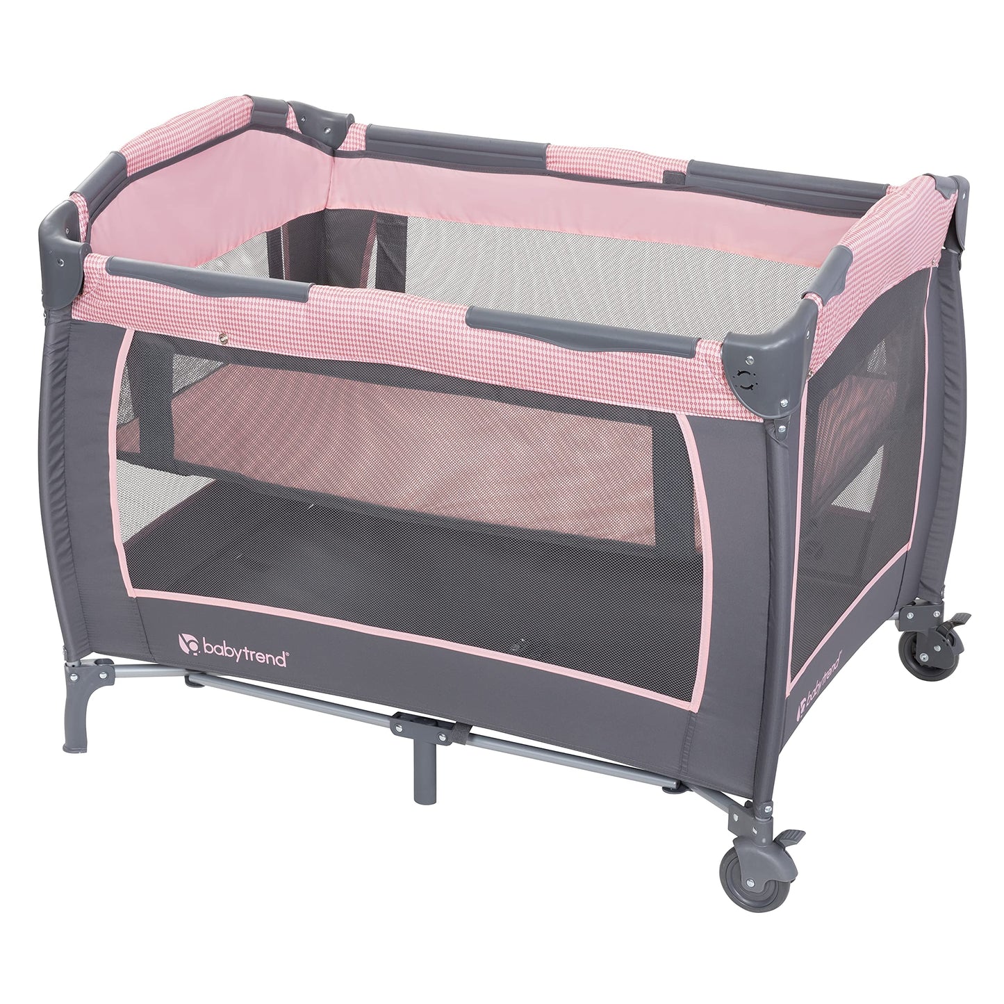 Baby Trend Lil' Snooze Deluxe III, Cozy Pink & Smart Steps Stem EZ Bouncer