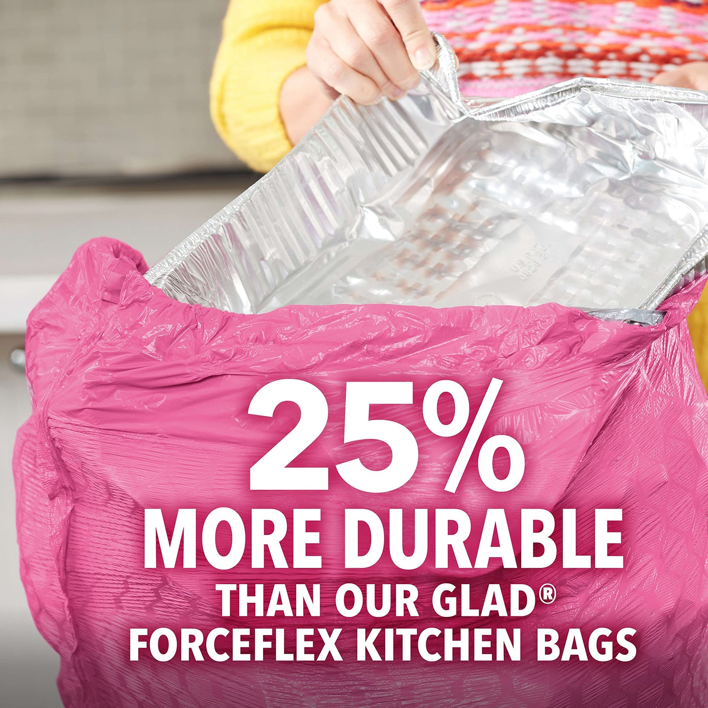 90 Count Glad ForceFlex Tall Kitchen Trash Bags