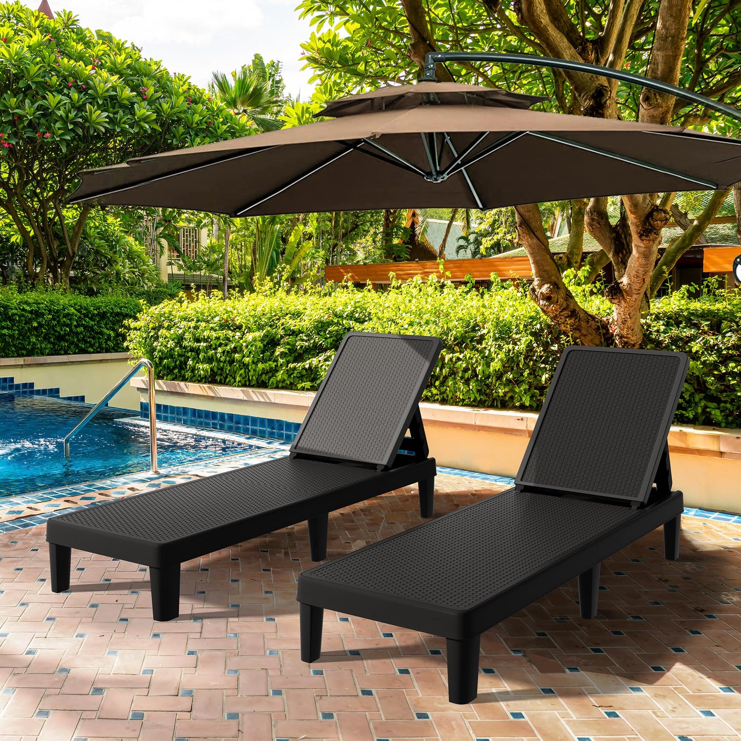 4 Outdoor Chaise Lounge Chairs by YITAHOME