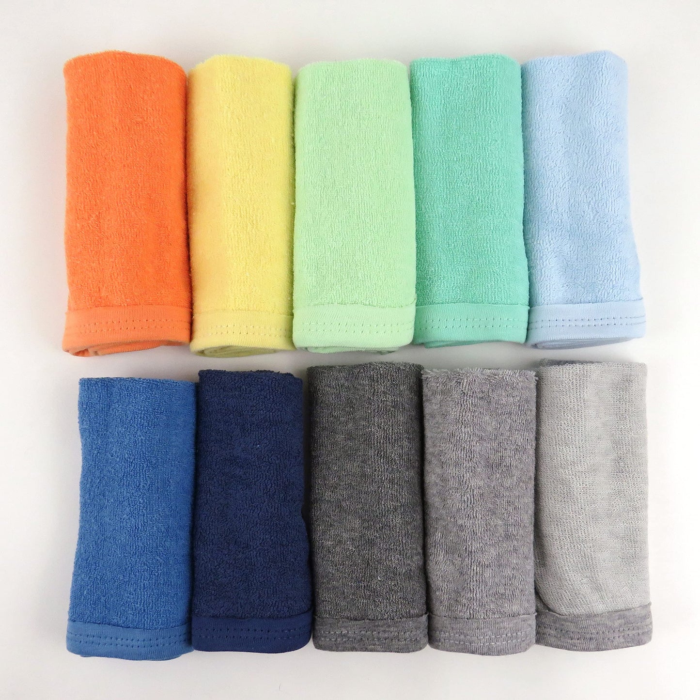 HonestBaby Organic Cotton Baby Wash Cloths - 10 Pack