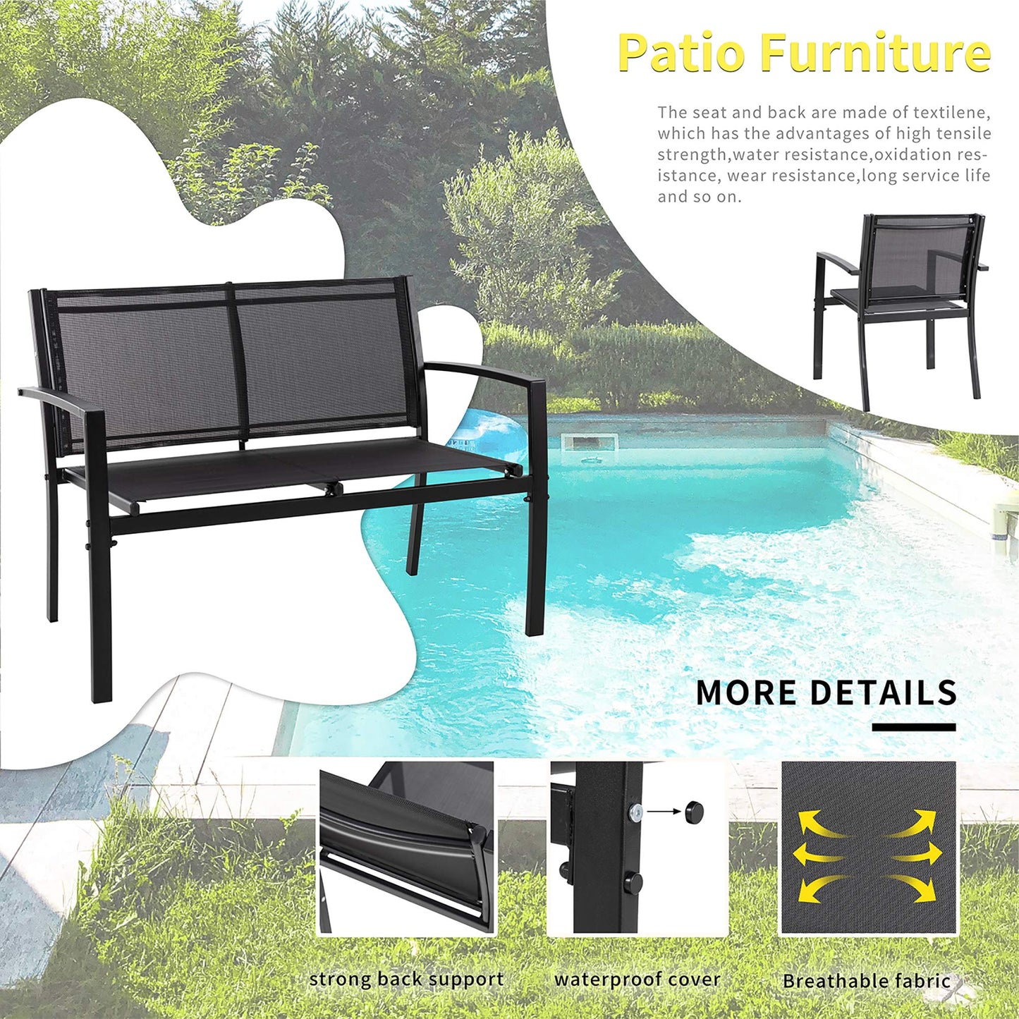 4-Piece Outdoor Furniture Set by Shintenchi