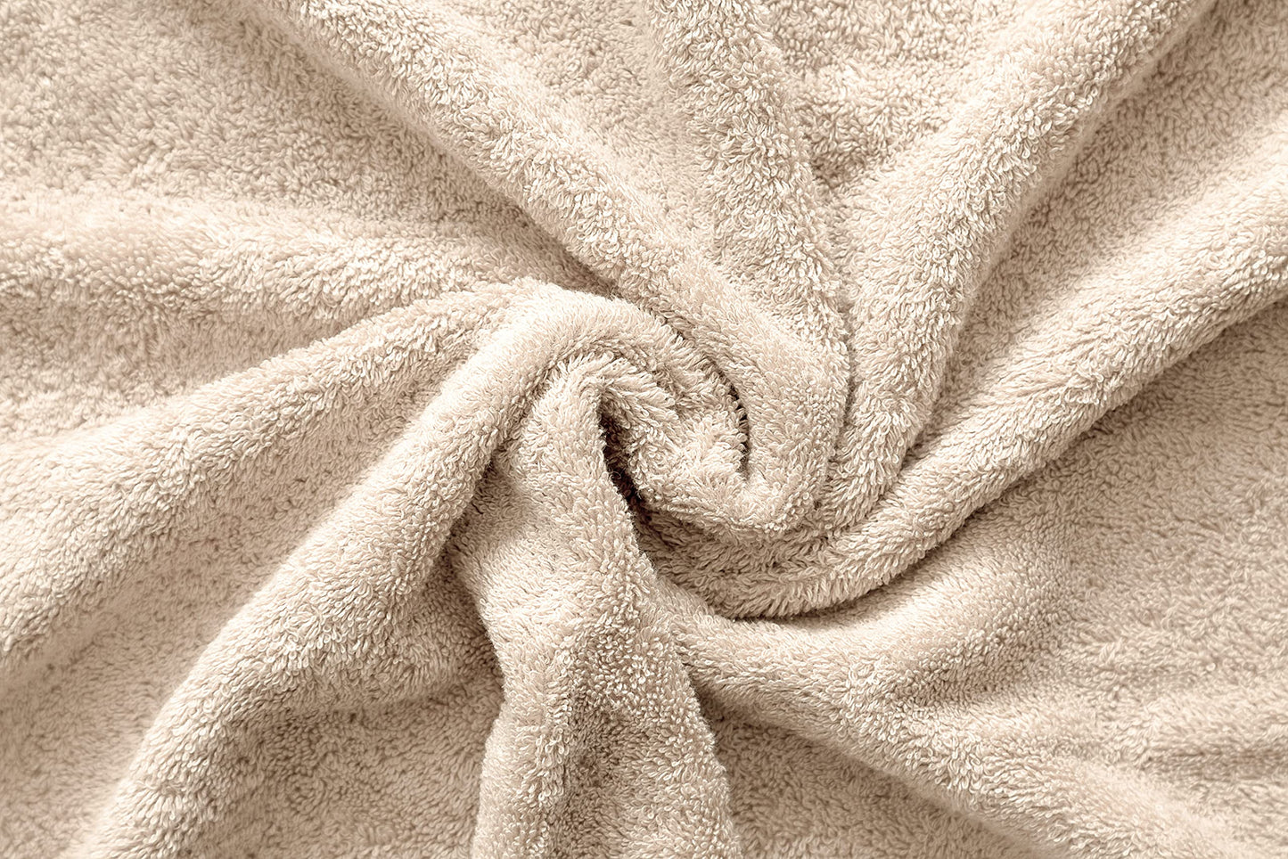 American Veteran Towel, 100% Cotton Turkish 6 Piece Towel Set, Luxury Towels Set of 6 for Bathroom Essentials, 2 Bath Towels 2 Hand Towels 2 Washcloths, Beige