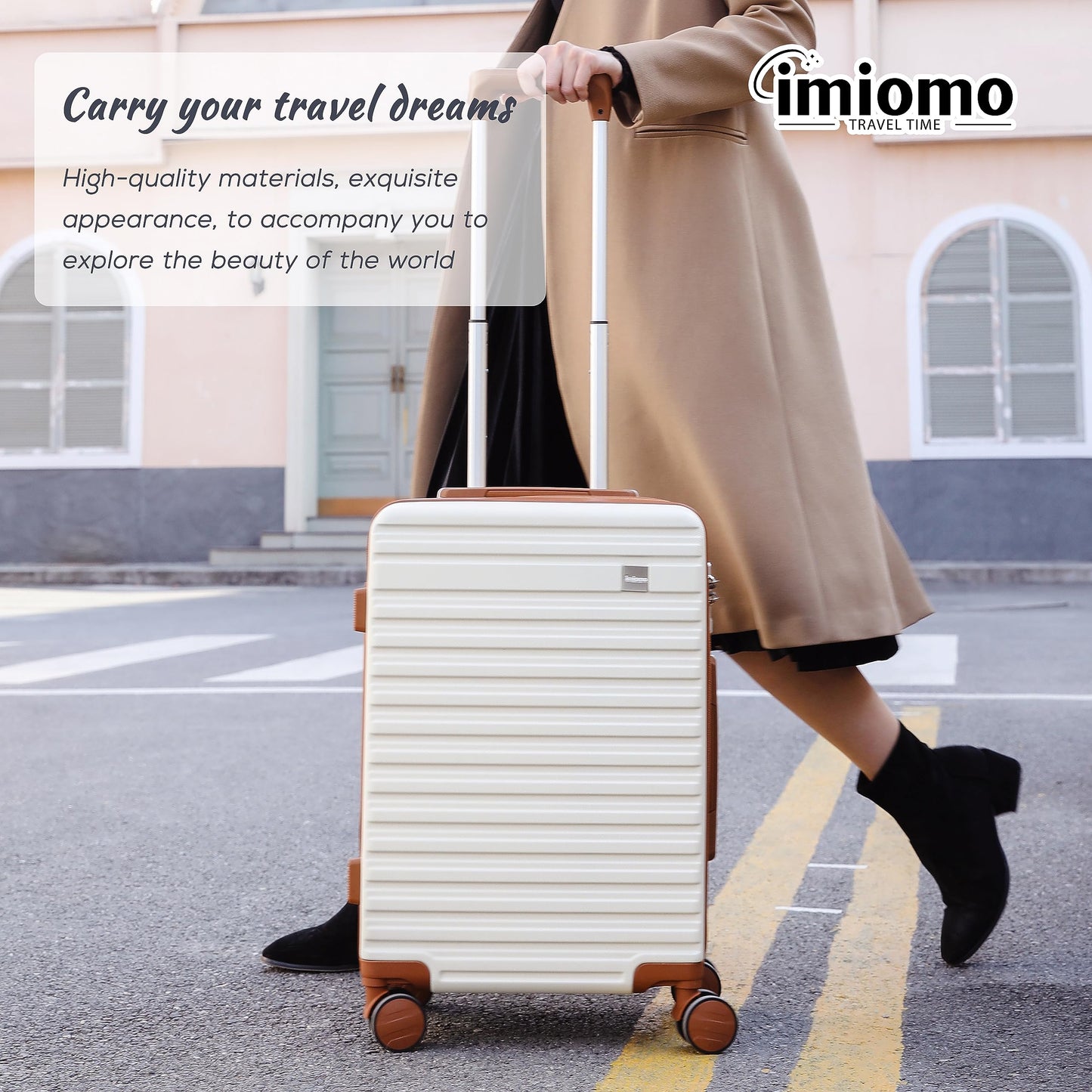 imiono Luxury Hardside Suitcase Set With Spinner Wheels