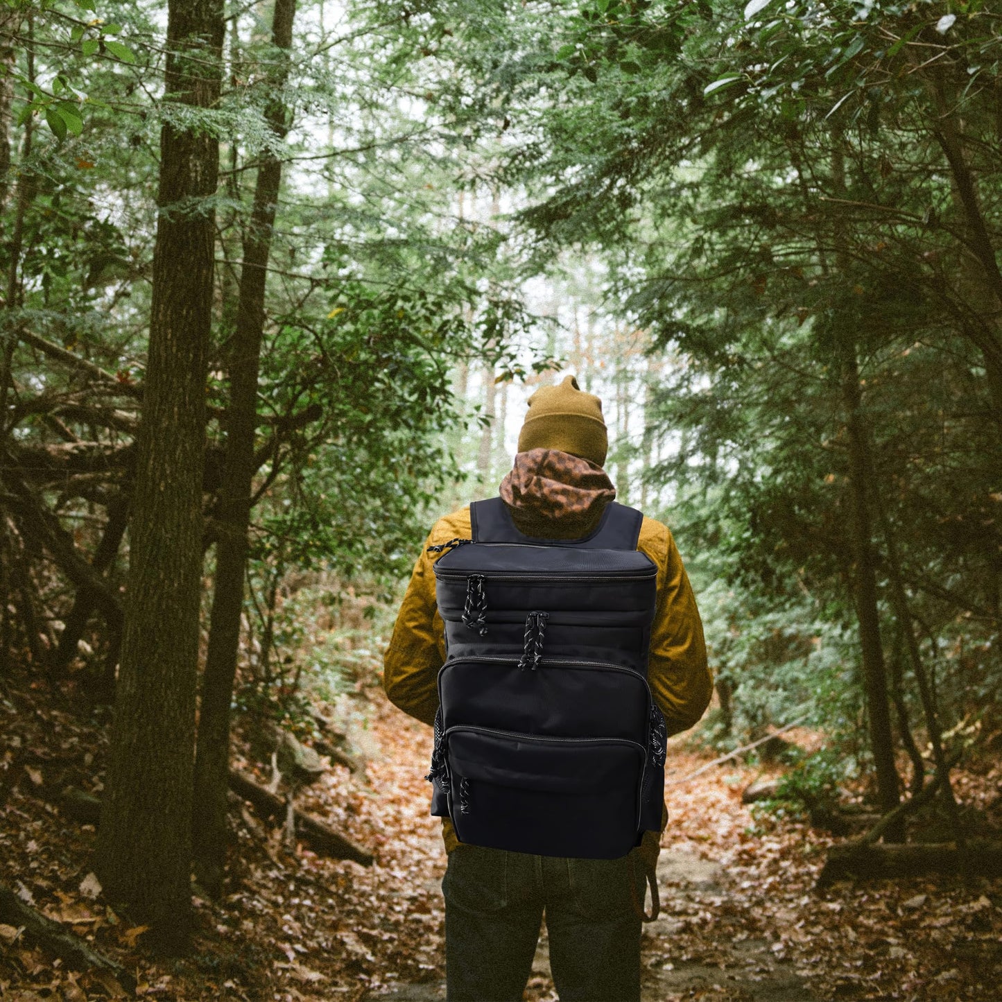 Double Deck Cooler Backpack for Camping & Hiking