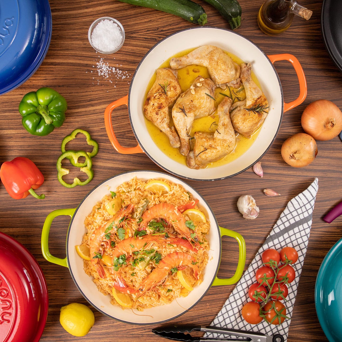 Enamelled Cast Iron Dutch Oven, 3.7-Quart