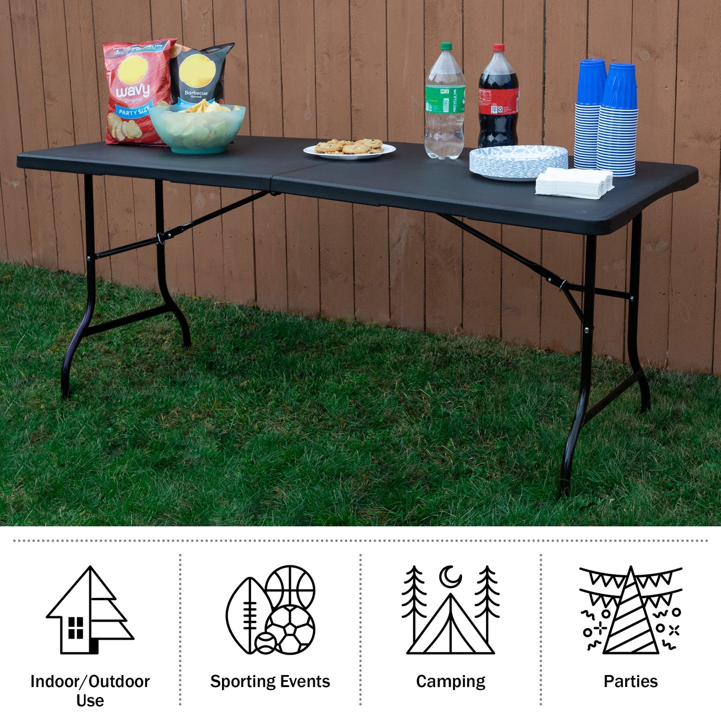 Everyday Home Folding Table Set - 2 Pack