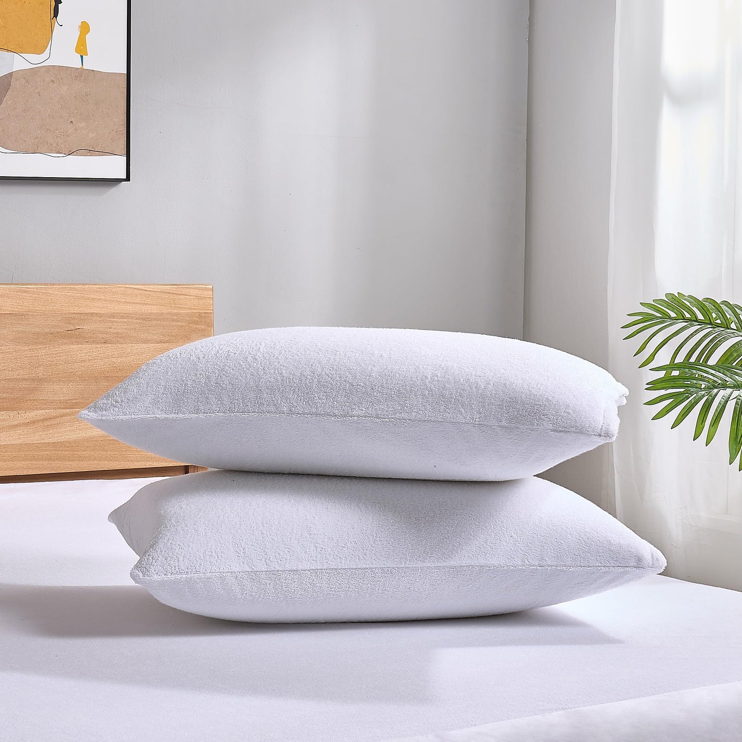 2-Pack ProtectMySleep Waterproof Pillow Protectors