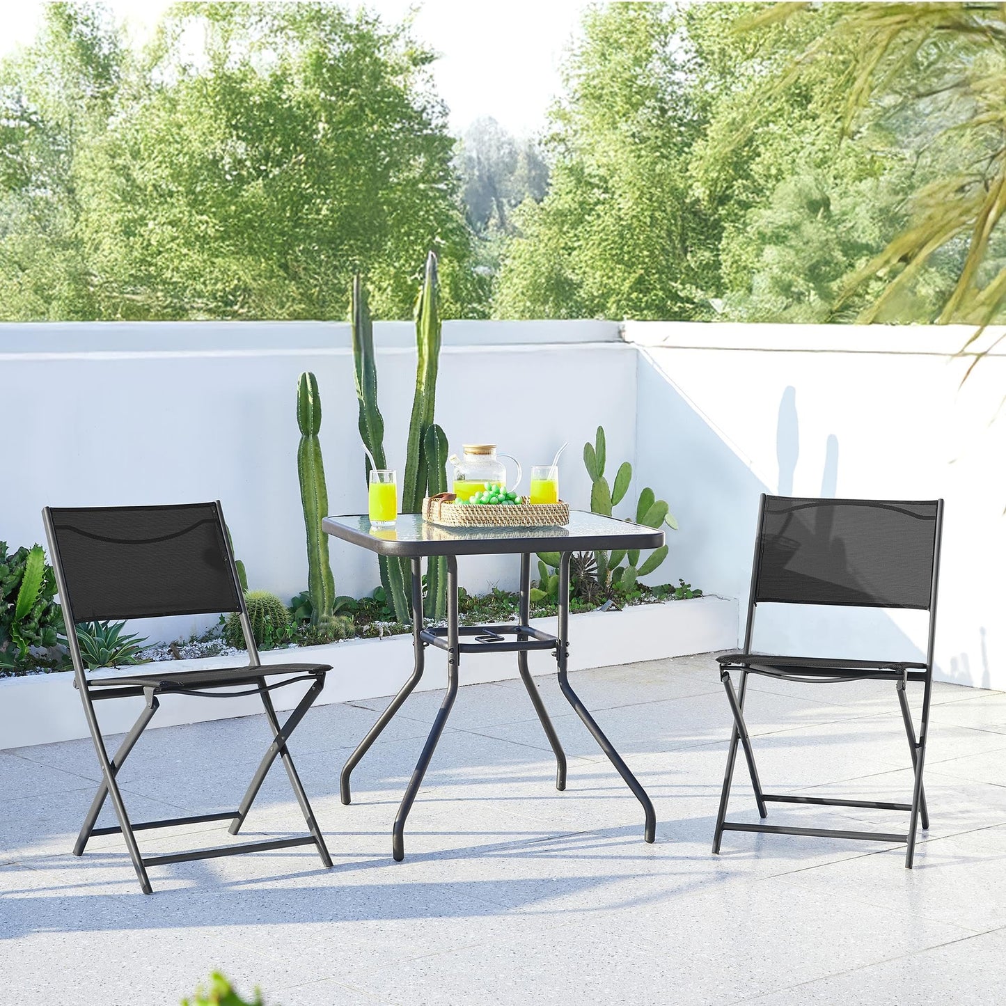 Yaheetech 4-Pack Outdoor Folding Dining Chairs