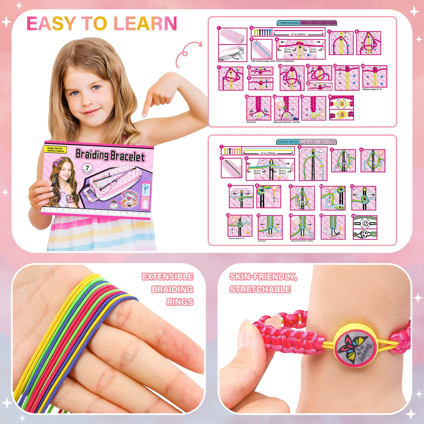 Friendship Bracelet Making Kit for Girls