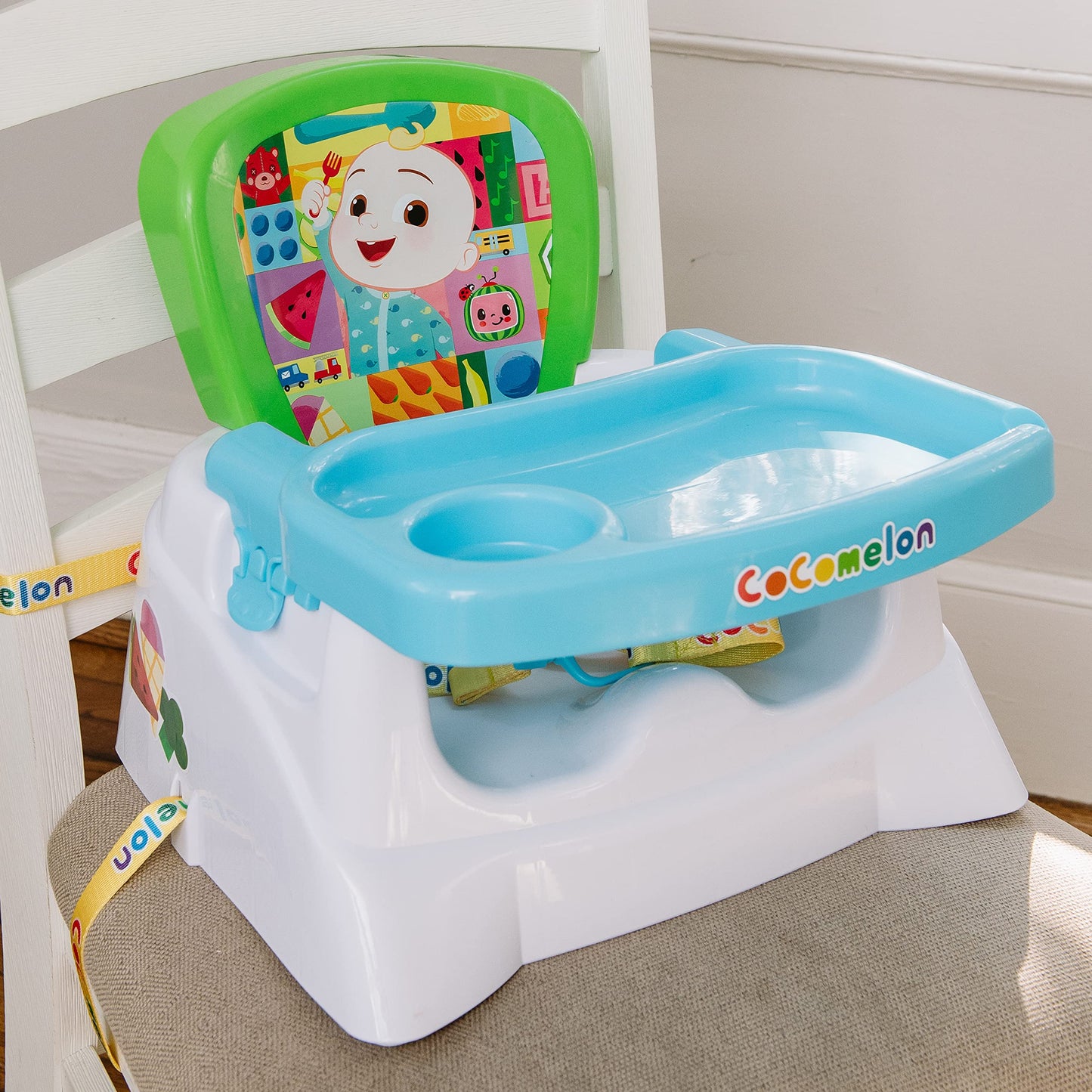 CoComelon Portable Toddler Booster Seat with Tray